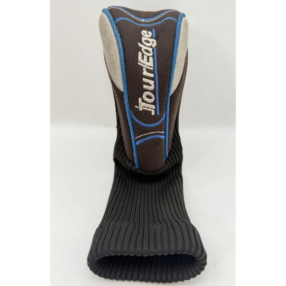 Tour Edge HP25 4 Hybrid Golf Club Headcover Black Silver Blue Trim 4H Knit Sock